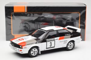 Audi Quattro #3 H. Mikkola / A. Hertz Rally Finland 1982 IXO 1:18 18RMC094A Metal - imaginea 6 din 6