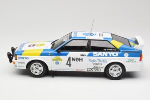 Audi Quattro #4 S. Blomqvist / B. Cederberg Audi Sport Sweden Winners International Swedish Rally 1982 Minichamps 1:18 155821 - imaginea 3 din 6