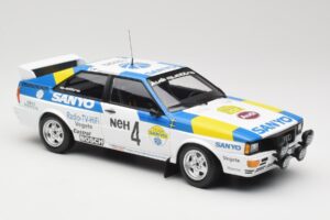 Audi Quattro #4 S. Blomqvist / B. Cederberg Audi Sport Sweden Winners International Swedish Rally 1982 Minichamps 1:18 155821 - imaginea 4 din 6