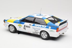 Audi Quattro #4 S. Blomqvist / B. Cederberg Audi Sport Sweden Winners International Swedish Rally 1982 Minichamps 1:18 155821 - imaginea 5 din 6