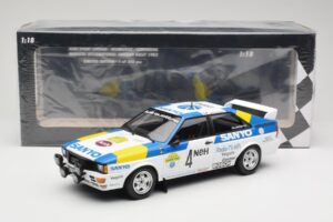 Audi Quattro #4 S. Blomqvist / B. Cederberg Audi Sport Sweden Winners International Swedish Rally 1982 Minichamps 1:18 155821 - imaginea 6 din 6