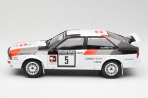 Audi Quattro #5 H. Mikkola / A. Hertz 1000 Lakes Rally 1982 IXO 1:18 18RMC094B Metal - imaginea 3 din 6