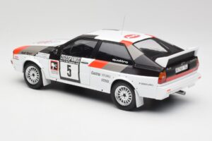 Audi Quattro #5 H. Mikkola / A. Hertz 1000 Lakes Rally 1982 IXO 1:18 18RMC094B Metal - imaginea 5 din 6