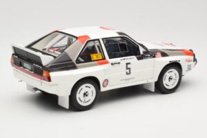 Audi Quattro Sport S1 #5 J. Buffum / N. Wilson Olympus Rally 1986 Otto 1:18 OT1159 Rășină - imaginea 2 din 6