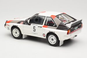 Audi Quattro Sport S1 #5 J. Buffum / N. Wilson Olympus Rally 1986 Otto 1:18 OT1159 Rășină - imaginea 5 din 6