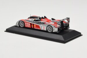 Audi R10 TDI LMP1 #3 L. Luhr / A. Premat / M. Rockenfeller 24 Hours of Le Mans 2008 Minichamps 1:43 400089903 Metal - imaginea 3 din 4