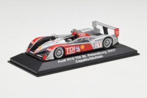 Audi R10 TDI #1 R. Capello / A. McNish / T. Kristensen 24 Hours of Le Mans 2007 Minichamps 1:43 5020700243 Metal - imaginea 2 din 4