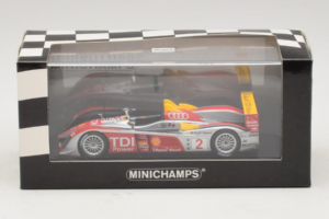 Audi R10 TDI LMP1 #2 R. Capello / T. Kristensen 2007 Minichamps 1:43 400071602 Metal - imaginea 4 din 4