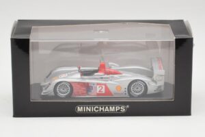 Audi R10 TDI #2 R. Capello / A. McNish Minichamps 1:43 AUDI002 Metal - imaginea 4 din 4