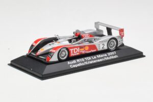 Audi R10 TDI LMP1 #2 R. Capello / T. Kristensen / A. McNish 24 Hours of Le Mans 2007 Minichamps 1:43 5020700223 Metal - imaginea 2 din 4