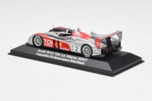 Audi R10 TDI LMP1 #2 R. Capello / T. Kristensen / A. McNish 24 Hours of Le Mans 2007 Minichamps 1:43 5020700223 Metal - imaginea 3 din 4
