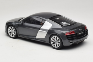 Audi R8 5.2 FSI Quattro Daytona Grey Kyosho 1:18 09216DG Metal - imaginea 6 din 7