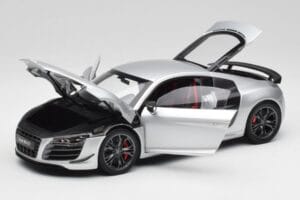 Audi R8 GT Type 42 Ice Argintiu Metallic Kyosho 1:18 09218IS Metal - imaginea 2 din 8