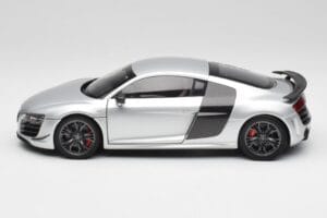 Audi R8 GT Type 42 Ice Argintiu Metallic Kyosho 1:18 09218IS Metal - imaginea 4 din 8