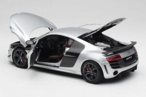 Audi R8 GT Type 42 Ice Argintiu Metallic Kyosho 1:18 09218IS Metal - imaginea 5 din 8