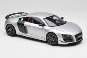 Audi R8 GT Type 42 Ice Argintiu Metallic Kyosho 1:18 09218IS Metal - imaginea 6 din 8