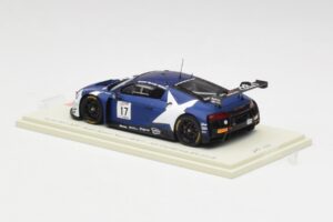 Audi R8 LMS GT3 #17 WRT M. Leonard / D. van der Linde / A. Riberas California 8 Hours 2018 Spark 1:43 US084 Rășină - imaginea 3 din 4