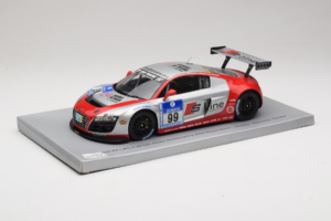 Audi R8 LMS #99 F. Biela / P. Kaffer / M. Fässler / M. Hennerici Phoenix Racing 24 Hours Nürburgring 2009 Spark 1:18 18S041 R - imaginea 2 din 6