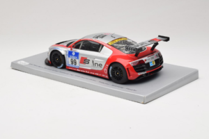 Audi R8 LMS #99 F. Biela / P. Kaffer / M. Fässler / M. Hennerici Phoenix Racing 24 Hours Nürburgring 2009 Spark 1:18 18S041 R - imaginea 5 din 6
