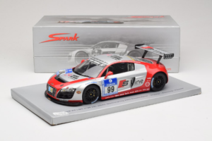 Audi R8 LMS #99 F. Biela / P. Kaffer / M. Fässler / M. Hennerici Phoenix Racing 24 Hours Nürburgring 2009 Spark 1:18 18S041 R - imaginea 6 din 6