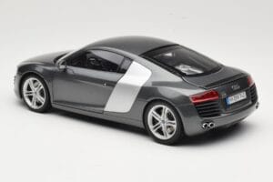 Audi R8 Type 42 4.2 Daytona Grey Kyosho 1:18 5010618425 Metal - imaginea 7 din 8
