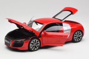 Audi R8 V10 Brilliant Roșu Kyosho 1:18 09216RR Metal - imaginea 2 din 8