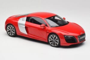 Audi R8 V10 Brilliant Roșu Kyosho 1:18 09216RR Metal - imaginea 6 din 8