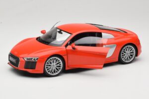 Audi R8 V10 Roșu Welly 1:18 18052W Metal - imaginea 2 din 8