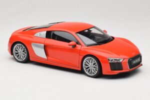 Audi R8 V10 Roșu Welly 1:18 18052W Metal - imaginea 6 din 8
