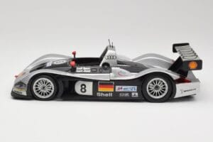 Audi R8R LMP #8 F. Biela / E. Pirro / D. Theys 24 Hours of Le Mans 1999 Maisto 1:18 538881 Metal - imaginea 4 din 8