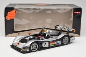 Audi R8R LMP #8 F. Biela / E. Pirro / D. Theys 24 Hours of Le Mans 1999 Maisto 1:18 538881 Metal - imaginea 8 din 8
