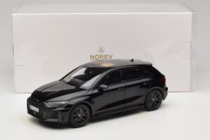 Audi RS3 8Y Sportback Myth Black Norev 1:18 188388 Metal - imaginea 8 din 8