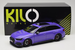 Audi RS4 B9 Avant Darwin Pro Mov Kilo Works 1:18 KLW002301 Metal - imaginea 8 din 8