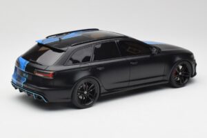 Audi RS6 C7 Avant GMK Albastru & Negru GT Spirit 1:18 GT799 Rășină - imaginea 2 din 6