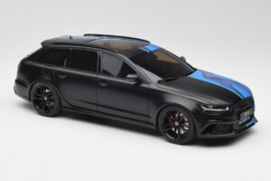 Audi RS6 C7 Avant GMK Albastru & Negru GT Spirit 1:18 GT799 Rășină - imaginea 4 din 6