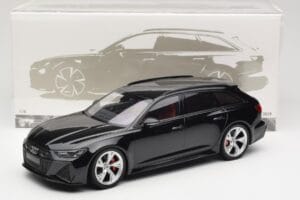 Audi RS6 C8 Avant Black Metallic Minichamps 1:18 155018014 Metal - imaginea 6 din 6