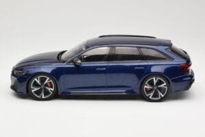 Audi RS6 C8 Avant Blue Metallic Minichamps 1:18 155018011 Metal - imaginea 3 din 6