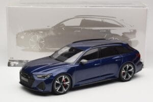 Audi RS6 C8 Avant Blue Metallic Minichamps 1:18 155018011 Metal - imaginea 6 din 6