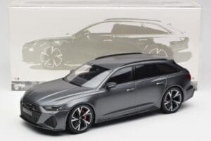 Audi RS6 C8 Avant Matt Grey Minichamps 1:18 155018015 Metal - imaginea 6 din 6
