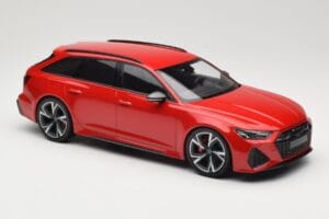 Audi RS6 C8 Avant Red Metallic Minichamps 1:18 155018010 Metal - imaginea 4 din 6