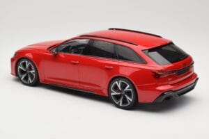 Audi RS6 C8 Avant Red Metallic Minichamps 1:18 155018010 Metal - imaginea 5 din 6