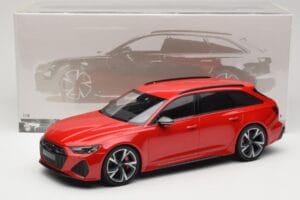 Audi RS6 C8 Avant Red Metallic Minichamps 1:18 155018010 Metal - imaginea 6 din 6