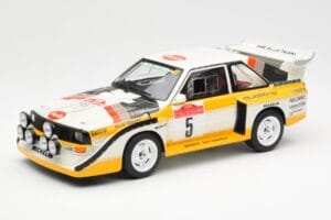 Audi Sport Quattro S1 #5 W. Rohrl / C. Geistdorfer Rally Sanremo Winner 1985 AUTOart 1:18 88503 Compozit