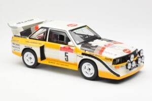 Audi Sport Quattro S1 #5 W. Rohrl / C. Geistdorfer Rally Sanremo Winner 1985 AUTOart 1:18 88503 Compozit - imaginea 6 din 8