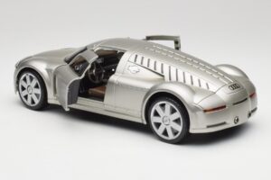 Audi Rosemeyer Argintiu Maisto 1:18 31625 Metal - imaginea 5 din 8