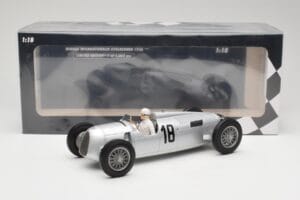 Auto Union Typ C #18 B. Rosemeyer Internationales Eifelrennen Nürburgring Winner 1936 Minichamps 1:18 155361018 Metal - imaginea 6 din 6