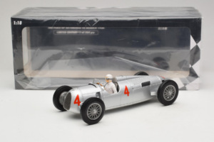 Auto Union Typ C #4 A. Varzi 2nd Place Monaco GP 1936 Minichamps 1:18 155361004 Metal - imaginea 6 din 6