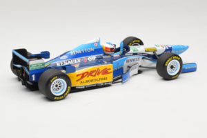 Benetton B195 Renault #1 M. Schumacher Benetton Formula French Grand Prix Winner 1995 Minichamps 1:18 100950001 Metal - imaginea 2 din 7