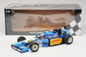 Benetton B195 Renault #1 M. Schumacher Benetton Formula French Grand Prix Winner 1995 Minichamps 1:18 100950001 Metal - imaginea 7 din 7