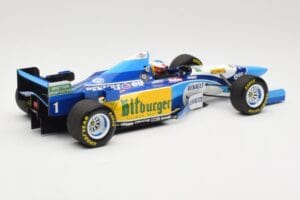 Benetton Renault B195 #1 M. Schumacher Winner Pacific GP F1 World Champion 1995 Minichamps 1:18 510953301 Metal - imaginea 2 din 6